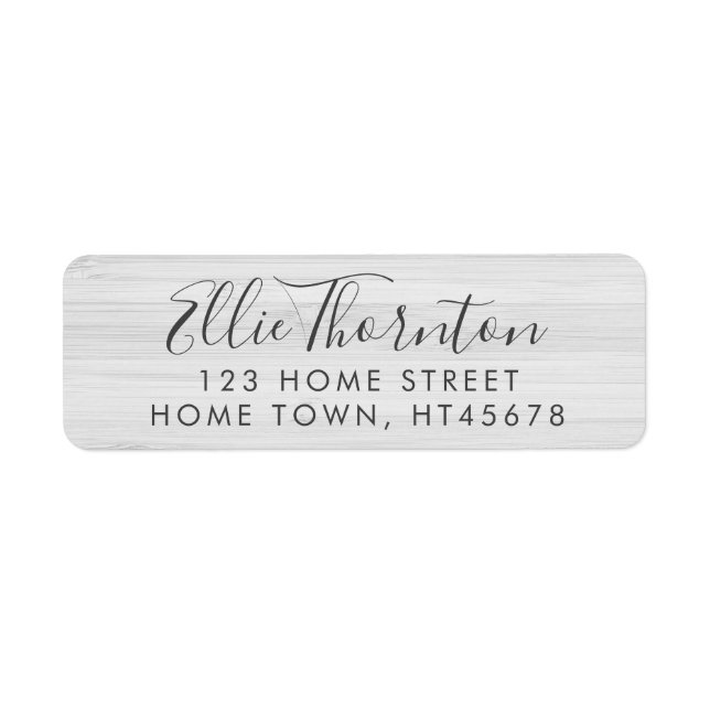 Personalised Minimal Shabby Chic Return Address Label (Front)