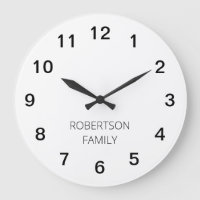 Personalised Minimalist Acrylic Wall Clock