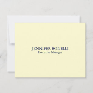 Personalised minimalist add your name cream colour card