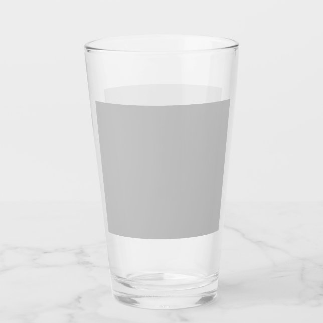 Personalised Minimalist Beer Pint Glass (Front)