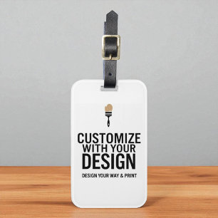 Personalised Minimalist Blank Company Branded Luggage Tag
