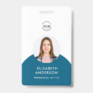 personalised Minimalist Business Employee  ID Badge
