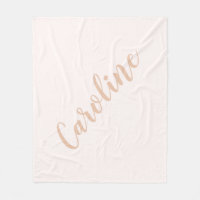 Personalised Minimalist Calligraphy Name Blush Tan