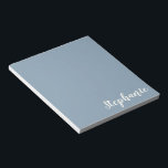 Personalised Minimalist Calligraphy Name in Blue   Notepad<br><div class="desc">Personalised Minimalist Calligraphy Name in Blue Notepad</div>