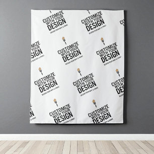 Personalised Minimalist Company Branded Custom   Tapestry