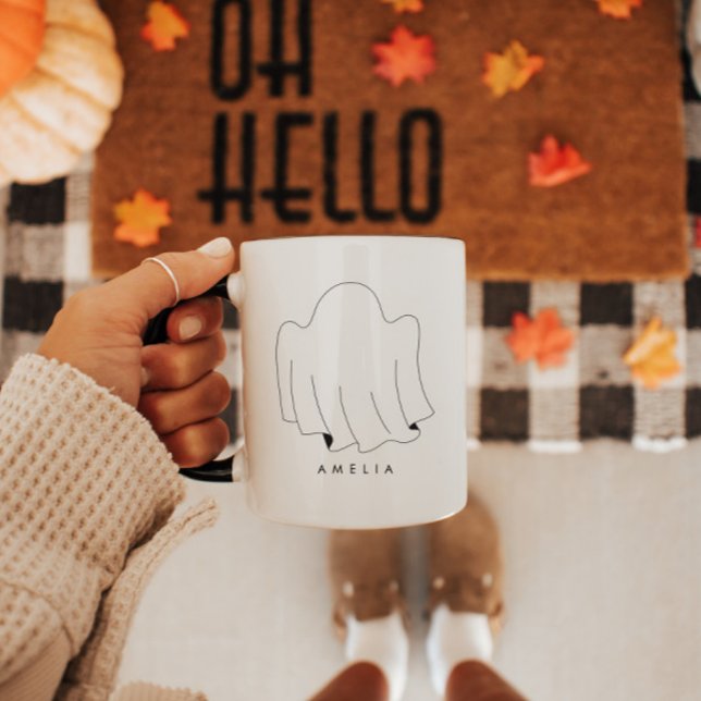Personalised Minimalist Cute Halloween Mug (Creator Uploaded)