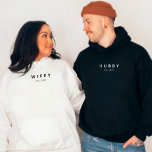 Personalised Minimalist  Hubby Year Established  Hoodie<br><div class="desc">Personalised Minimalist  Hubby Year Established</div>