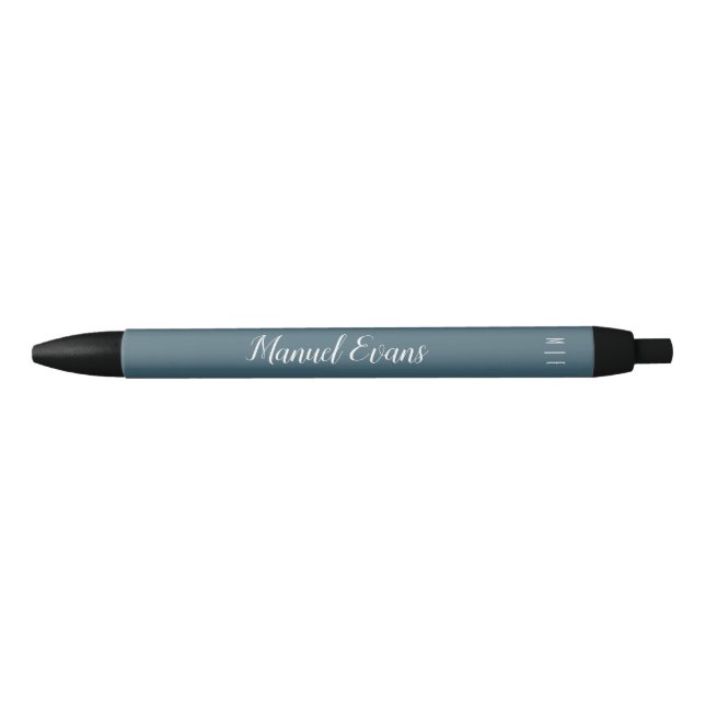 Personalised Minimalist Monogram Design Pen (Front)