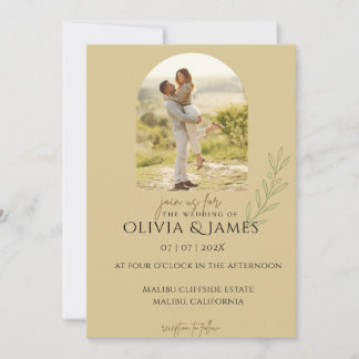 Personalised Minimalist Photo Invitation