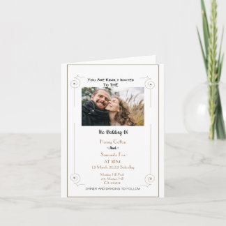 Personalised Minimalist Photo Invitation