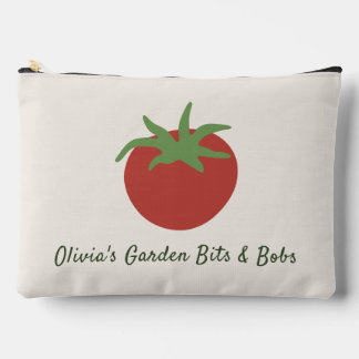Personalised Minimalist Red Tomato Garden Accessory Pouch