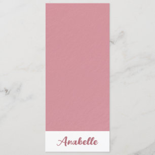 Personalised Minimalist Rose Gold Bookmark