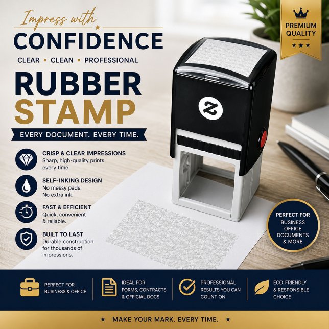 Personalised Minimalist Self-Inking Stamp (Creator Uploaded)