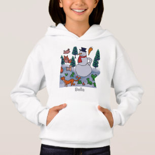 Personalised Minimalist Snowy Friends' Adventure