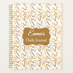 Personalised Minimalist Spiral Journal Planner