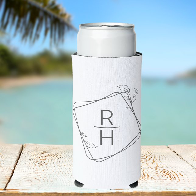 Personalised Minimalist Wedding Favours for Guests Seltzer Can Cooler (Creator Uploaded)