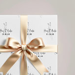 Personalised Minimalist Wedding Wrapping Paper<br><div class="desc">Elevate every gift with this Personalised Minimalist Wedding Wrapping Paper, designed with elegant modern script couple names and a clean botanical aesthetic. Perfect for adding a sophisticated and meaningful touch to any present, this custom wrap turns ordinary gifts into unforgettable moments. Featuring customisable bride and groom names, this personalised wrap...</div>