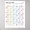 Personalised Minimalist Yearly Planner Poster