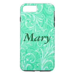Personalised Mint Green Ornamental iPhone 7 Case