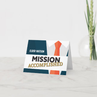 Personalised Mission Accomplished Note Card