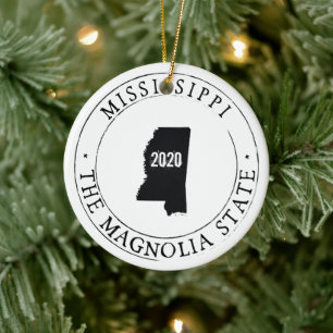 Personalised Mississippi Ornament