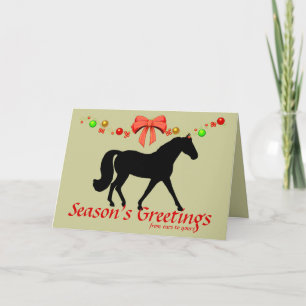 Personalised Missouri Fox Trotter Christmas Holiday Card