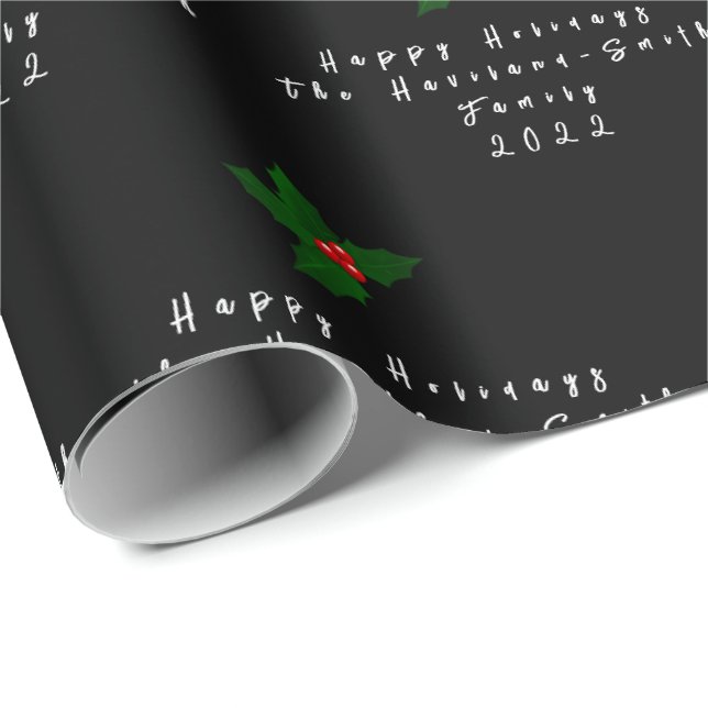 Personalised Mistletoe Gift Wrap HAMbyWG (Roll Corner)