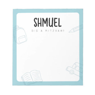 Personalised Mitzvah Notes