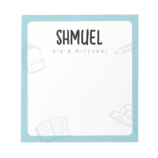 Personalised Mitzvah Notes (Front)
