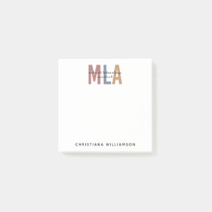 Personalised MLA Medical Laboratory Assistant Post-it Notes