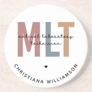 Personalised MLT Medical Laboratory Technician Coaster
