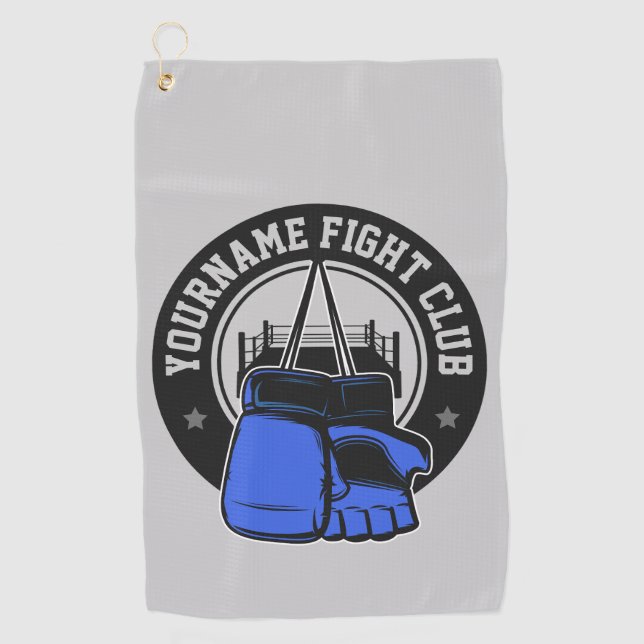 Personalised MMA Mixed Martial Arts Fight Club Golf Towel (Front)