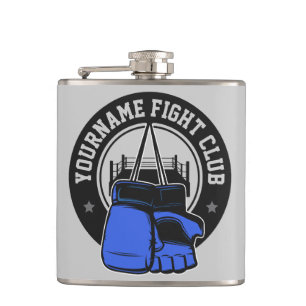 Personalised MMA Mixed Martial Arts Fight Club Hip Flask