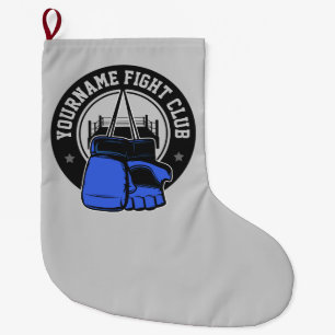 Personalised MMA Mixed Martial Arts Fight Club Large Christmas Stocking