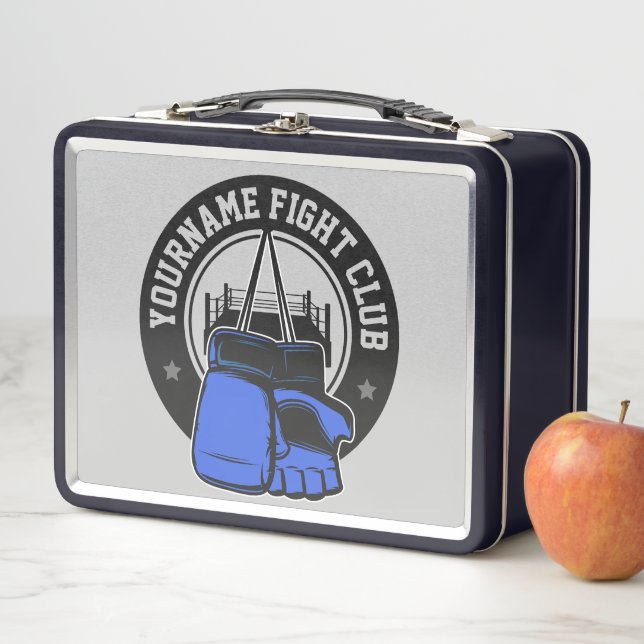 Personalised MMA Mixed Martial Arts Fight Club Metal Lunch Box (In Situ)