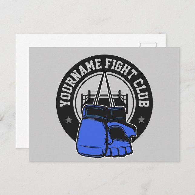 Personalised MMA Mixed Martial Arts Fight Club Postcard (Front/Back)