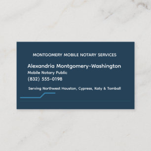Personalised Mobile Notary QR Booking Business Car Card