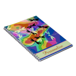 Personalised Mod dragonflies Notebook