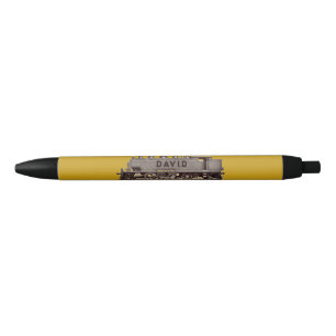 Personalised Model Train Blue Ink Pen