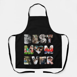 Personalised modern 11 photo Best mum ever Apron