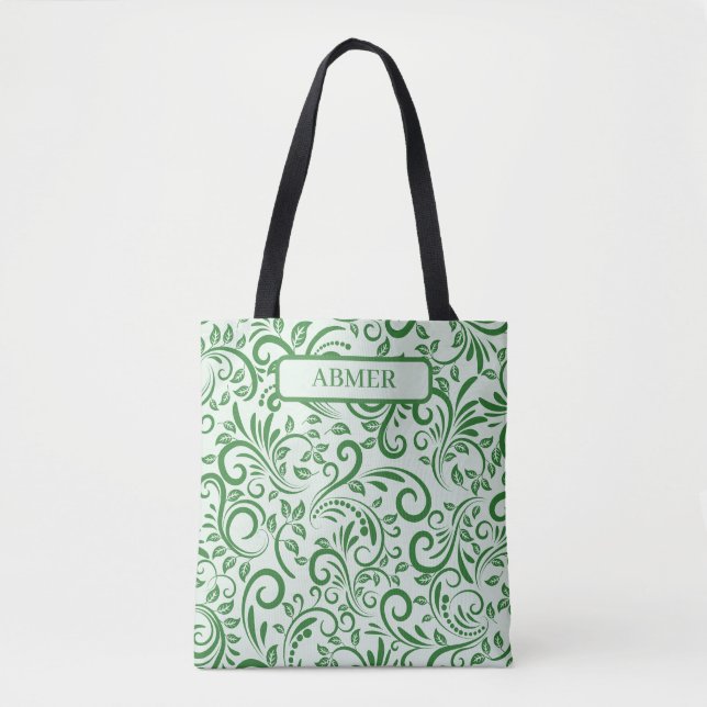 Personalised Modern Abstract Pattern Design Tote Bag (Front)