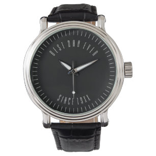 Personalised Modern and Sleek with Seconds Ticks Watch