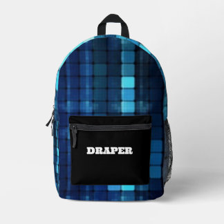 Personalised Modern Blur Pattern  Printed Backpack