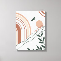 Personalised Modern Boho Botanical Minimalist 
