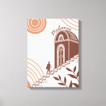 Personalised Modern Boho Botanical Minimalist 