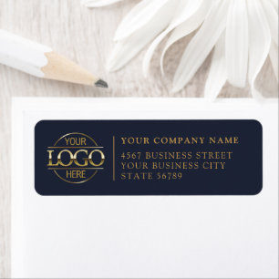 Personalised Modern Business Logo Return Address Label