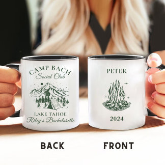 Personalised Modern Camp Bachelorette Party  Coffee Mug