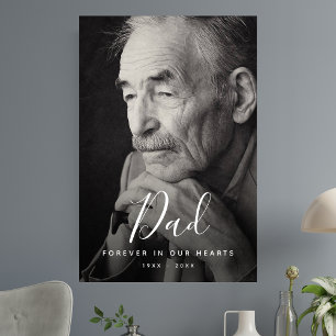 Personalised Modern Celebration of Life Funeral Poster