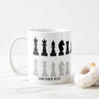 Personalised Modern Chess Piece Game 