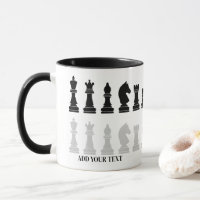 Personalised Modern Chess Piece Game 